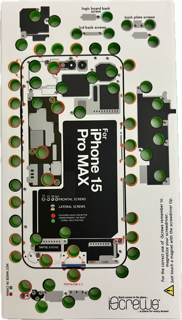 iScrews Position Mat Compatible For iPhone 15 Pro Max (dottorpod)