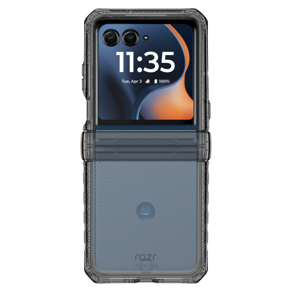 Itskins - Hybridr Clear Case For Motorola Razr 2025  /  Razr 2026 - Black And Transparent