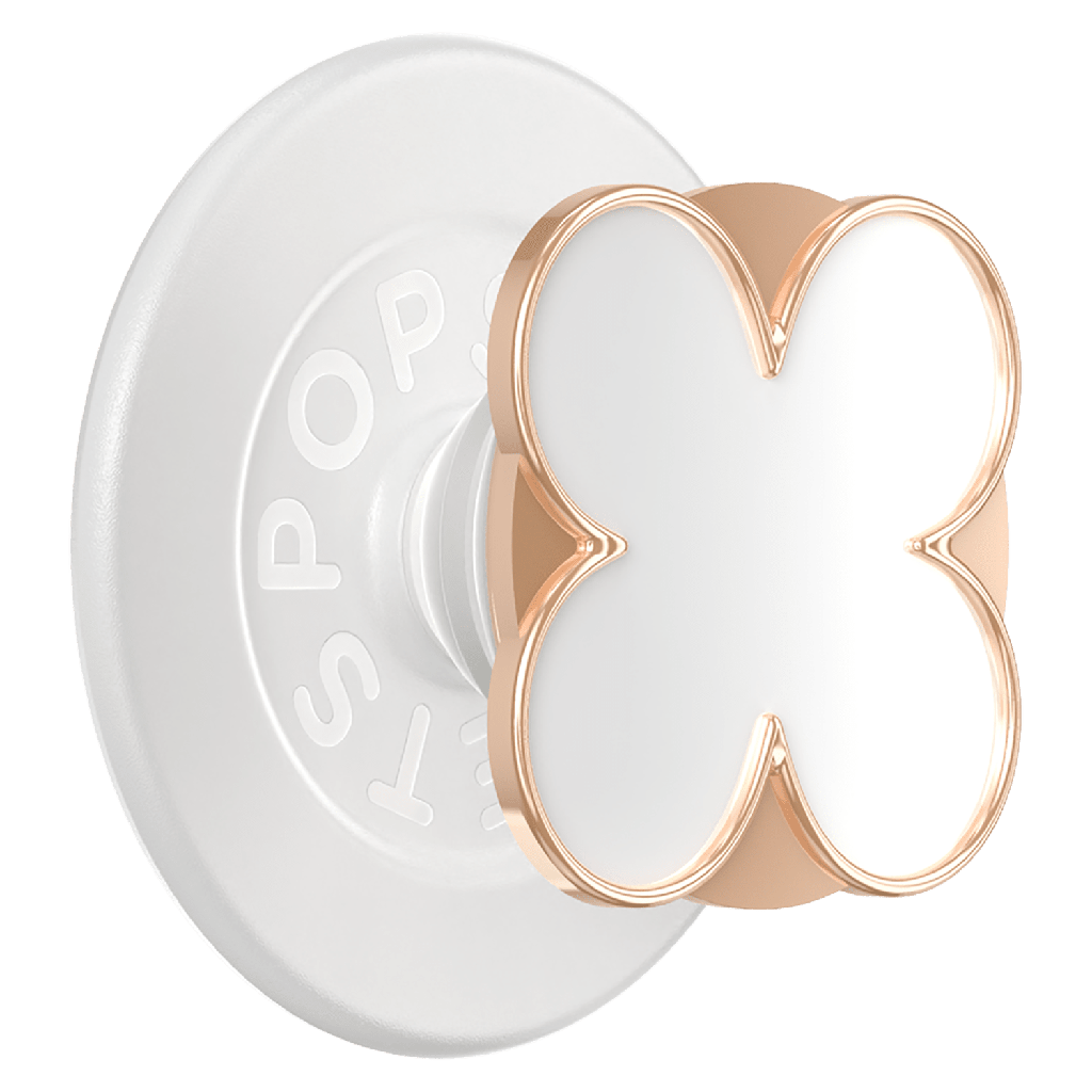 Popsockets - Popgrip Magsafe Circle - Enamel Clover Rose Gold