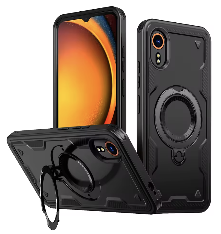 Magsafe Rotating Stand Case for Samsung Galaxy XCover7 Pro - Black