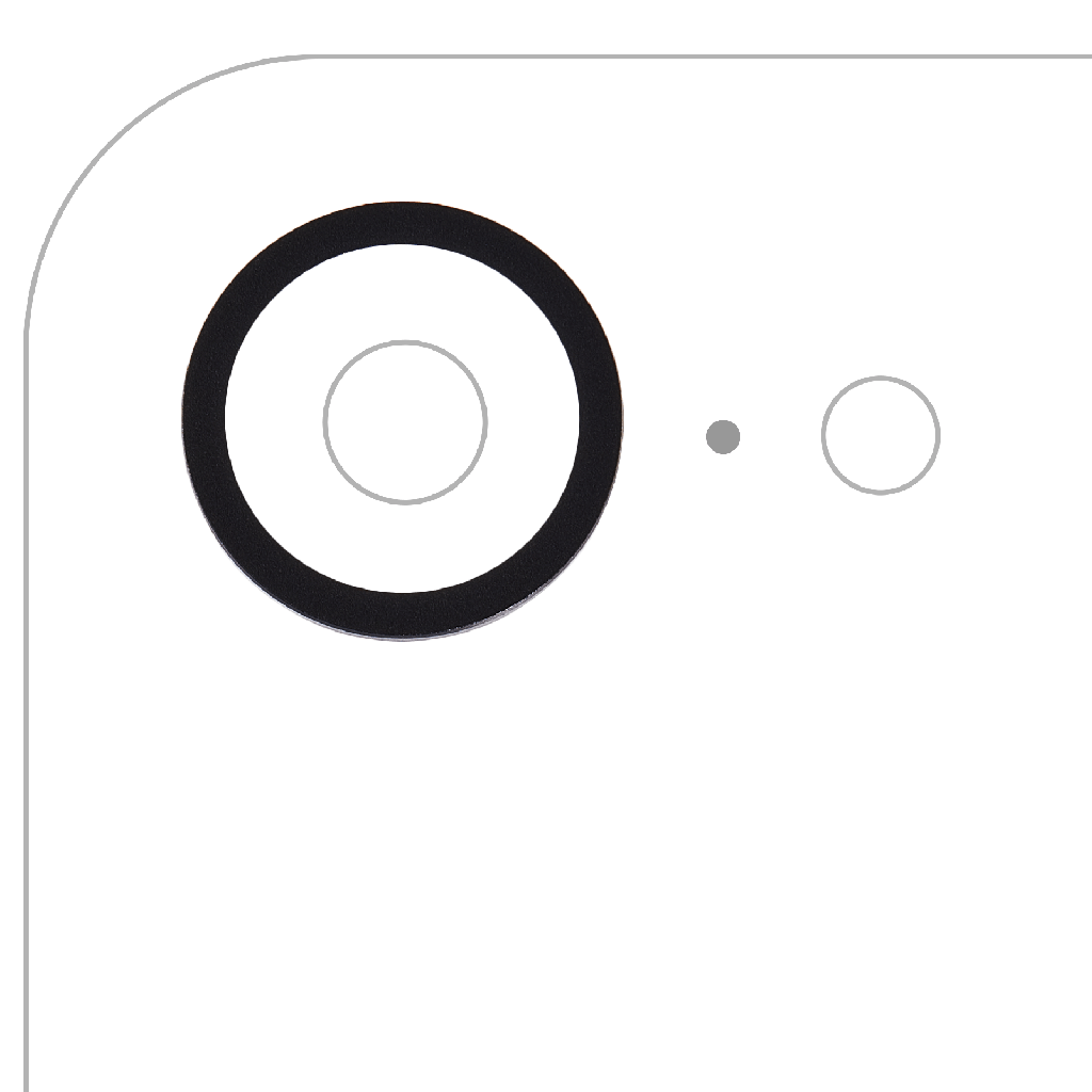 Back Camera Bezel Ring Only For iPhone 16e / 17e (Black) (Premium)