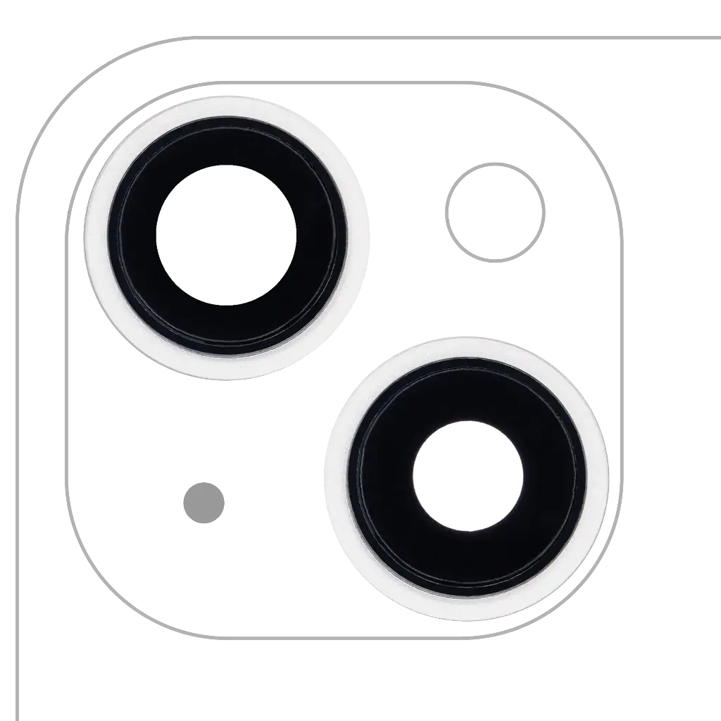 Back Camera Lens With Bracket / Bezel For iPhone 13 / 13 Mini ( 2 Piece Set)ece) (Aftermarket) (Pink)