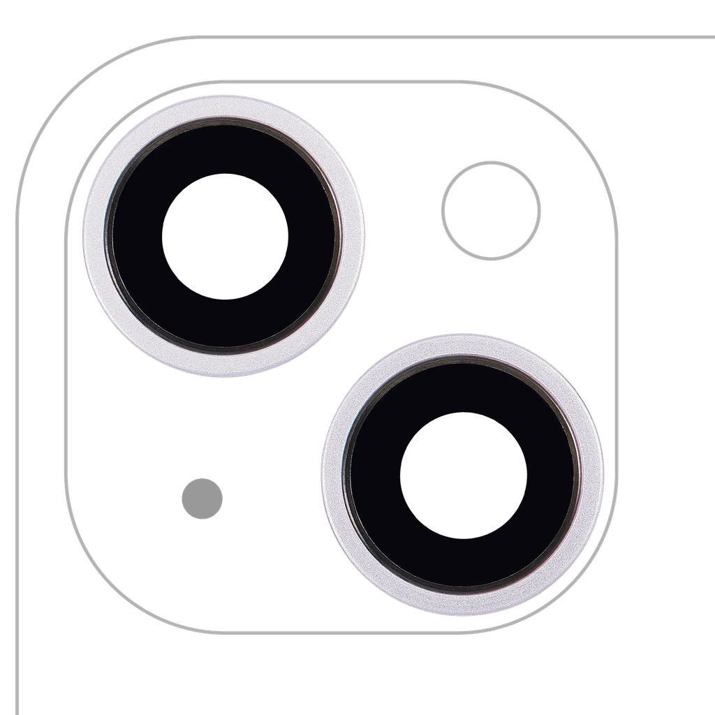 Back Camera Lens With Bracket / Bezel For iPhone 14 / 14 Plus (2 Piece Set) (Aftermarket) (Purple)