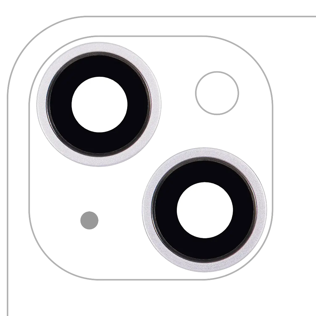 Back Camera Lens With Bracket / Bezel For iPhone 14 / 14 Plus (2 Piece Set) (Premium) (Purple)
