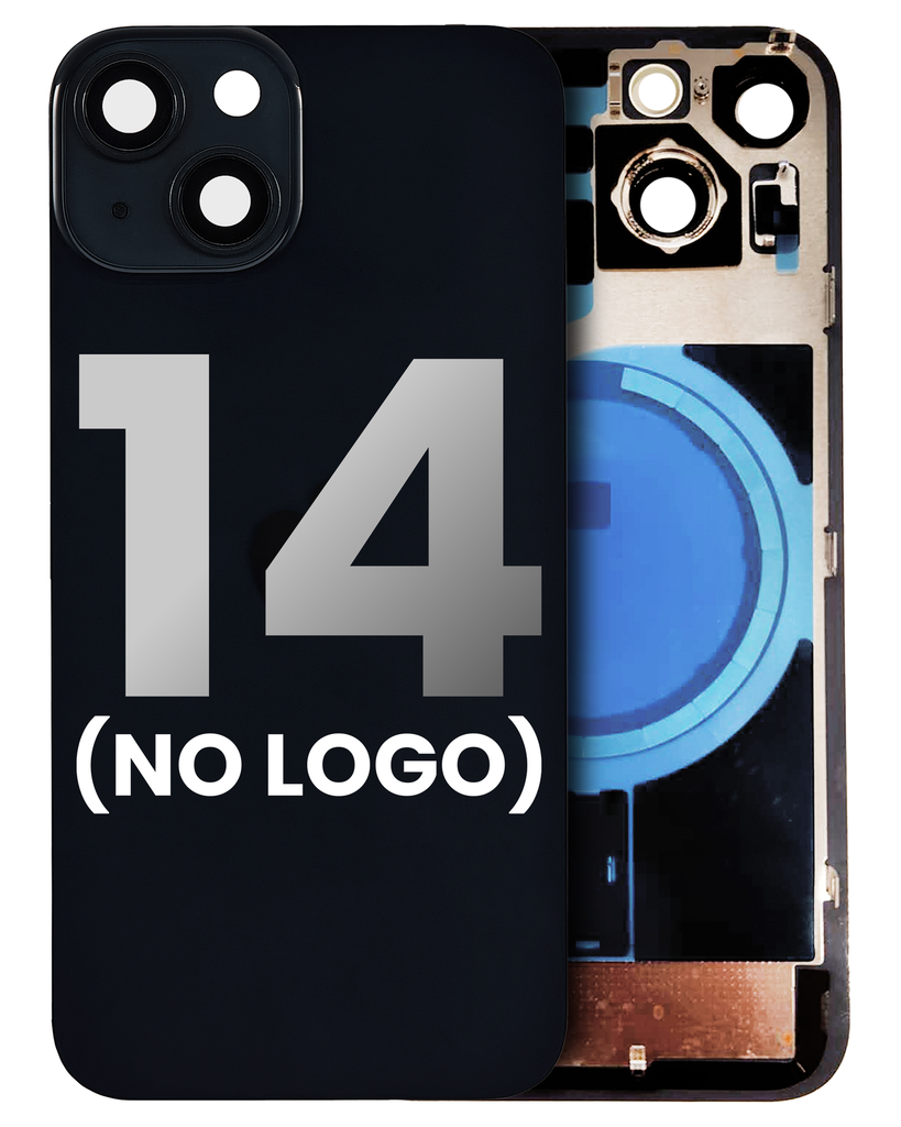 Back Glass With MagSafe Magnet For iPhone 14 (No Logo) (Midnight)
