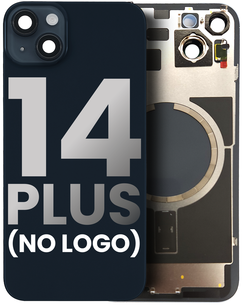 Back Glass With MagSafe Magnet For iPhone 14 Plus (No Logo) (Midnight)