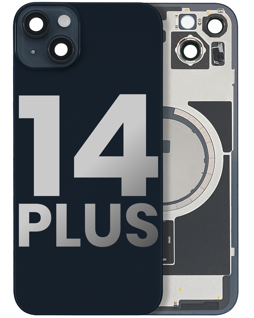 Back Glass With MagSafe Magnet For iPhone 14 Plus (Used OEM Pull: Grade A) (Midnight)
