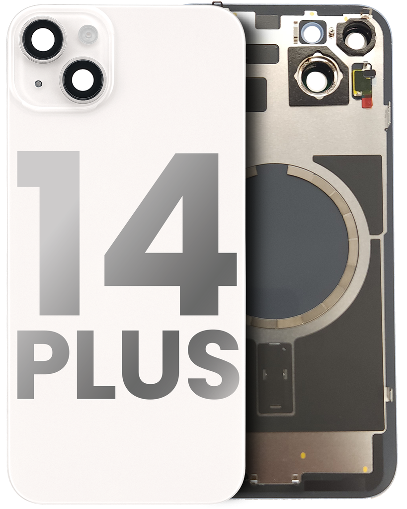 Back Glass With MagSafe Magnet For iPhone 14 Plus (Used OEM Pull: Grade A) (Starlight)