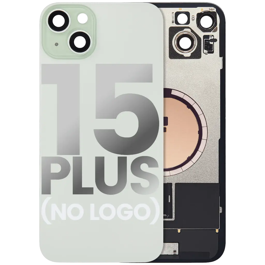 Back Glass With MagSafe Magnet For iPhone 15 Plus (No Logo) (Green)