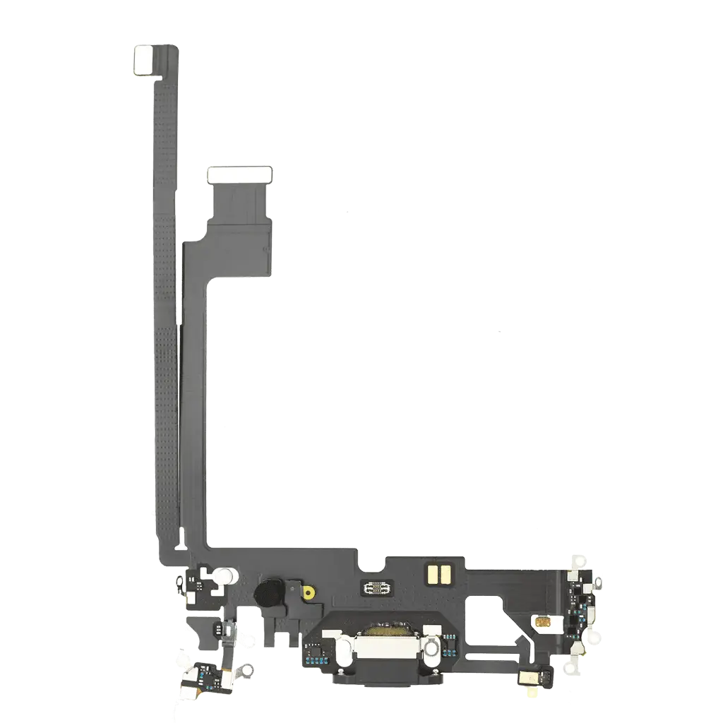 Charging Port Flex Cable For iPhone 12 Mini (Aftermarket) (Black)