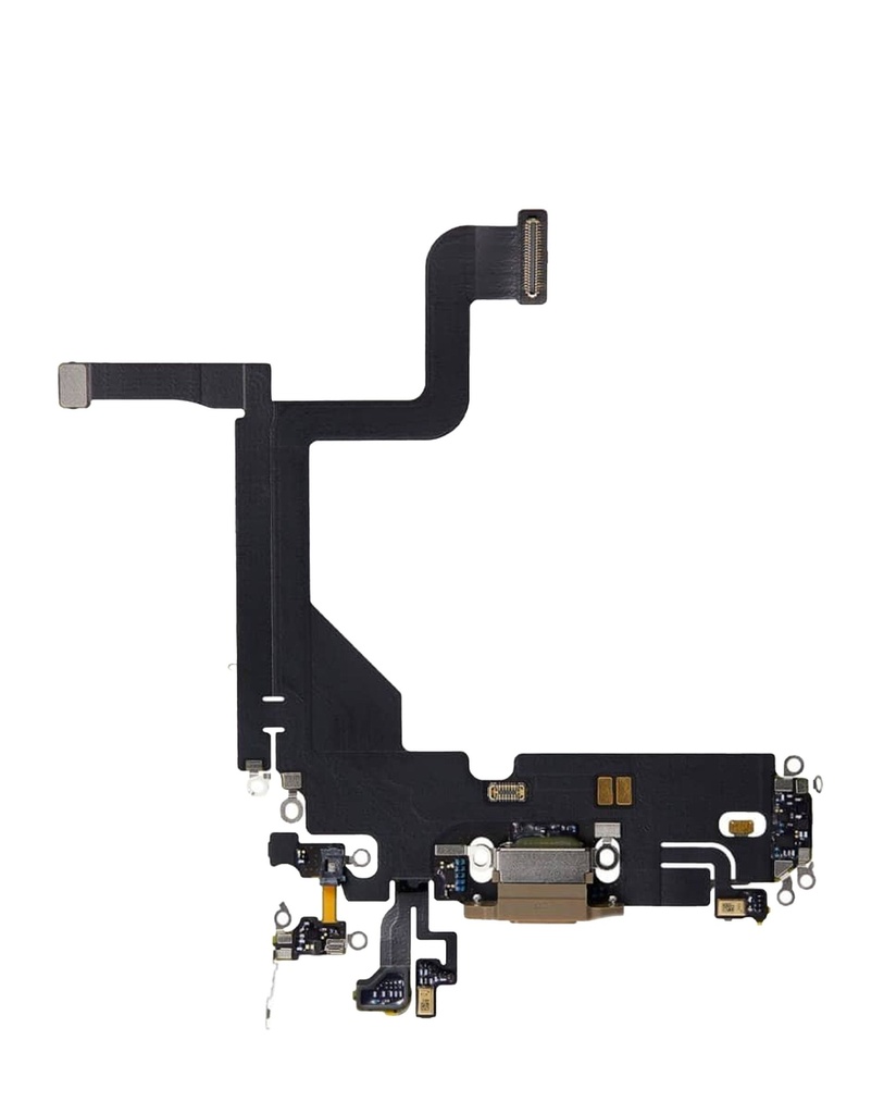 [SP-I13P-CPFC-AM-GO] Charging Port Flex Cable For iPhone 13 Pro - (Aftermarket) (Gold)