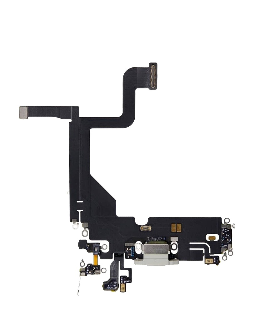 [SP-I13P-CPFC-AM-SLV] Charging Port Flex Cable For iPhone 13 Pro - (Aftermarket) (Silver)