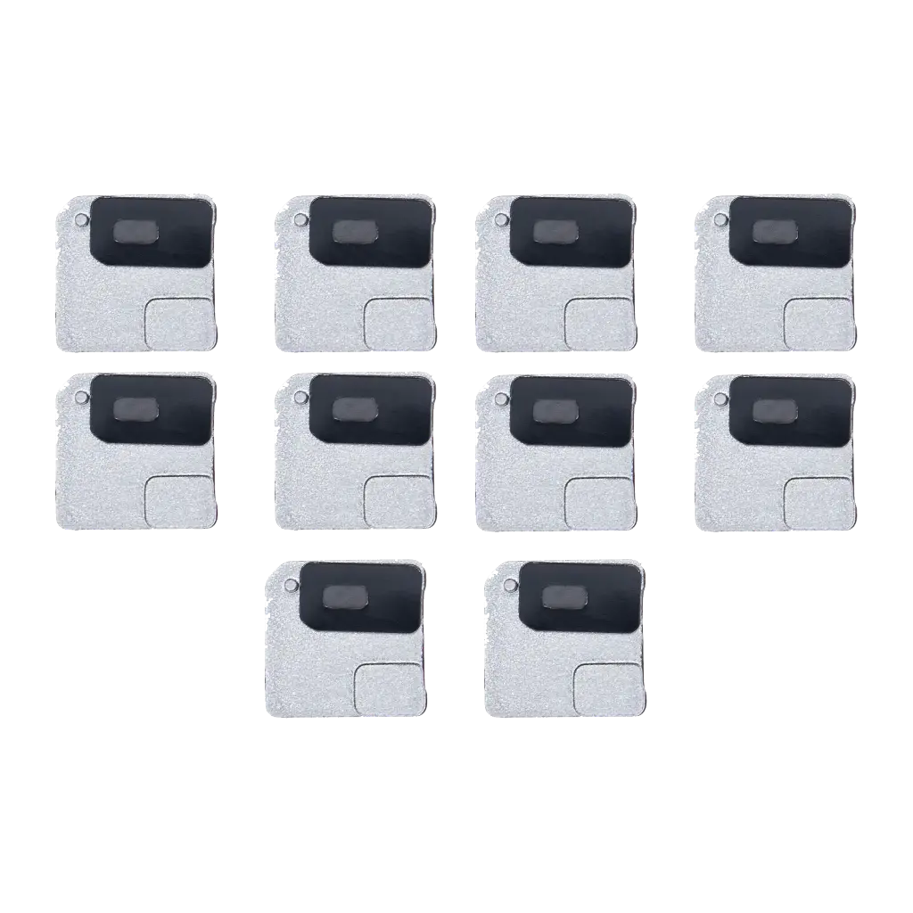 Flashlight / Power Flex Bracket With Microphone Mesh For iPhone 12 Mini (10 Pack) (White) (Premium)