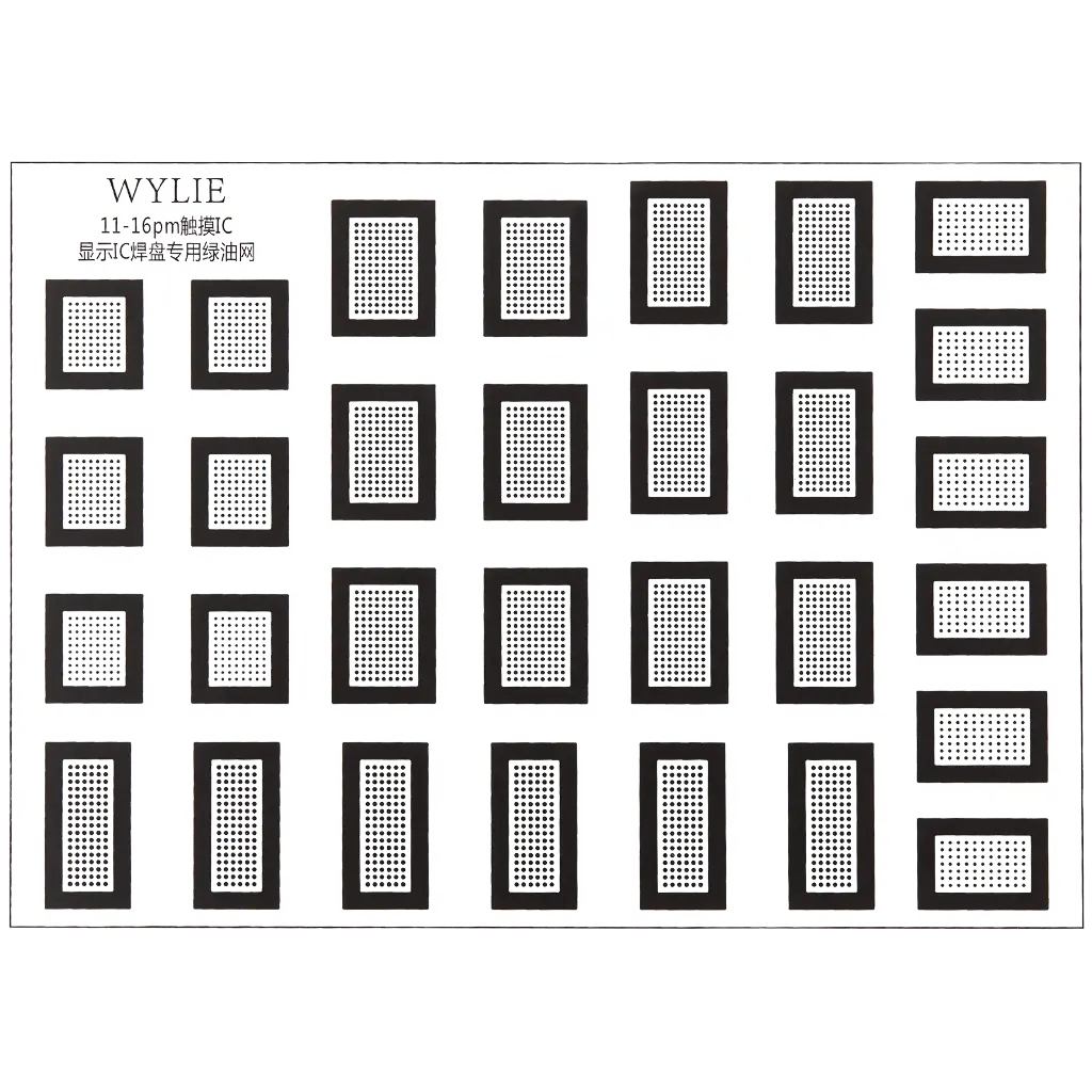 [SP-I16PM-TDIC-GRO] Touch / Display IC Chip Dedicated Green Oil Mesh For iPhone 11 to 16 Pro Max (Premium)