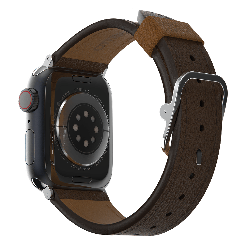 Otterbox - Symmetry Cactus Leather Watch Band For Apple Watch 38mm  /  40mm  /  41mm - Rich Adobe