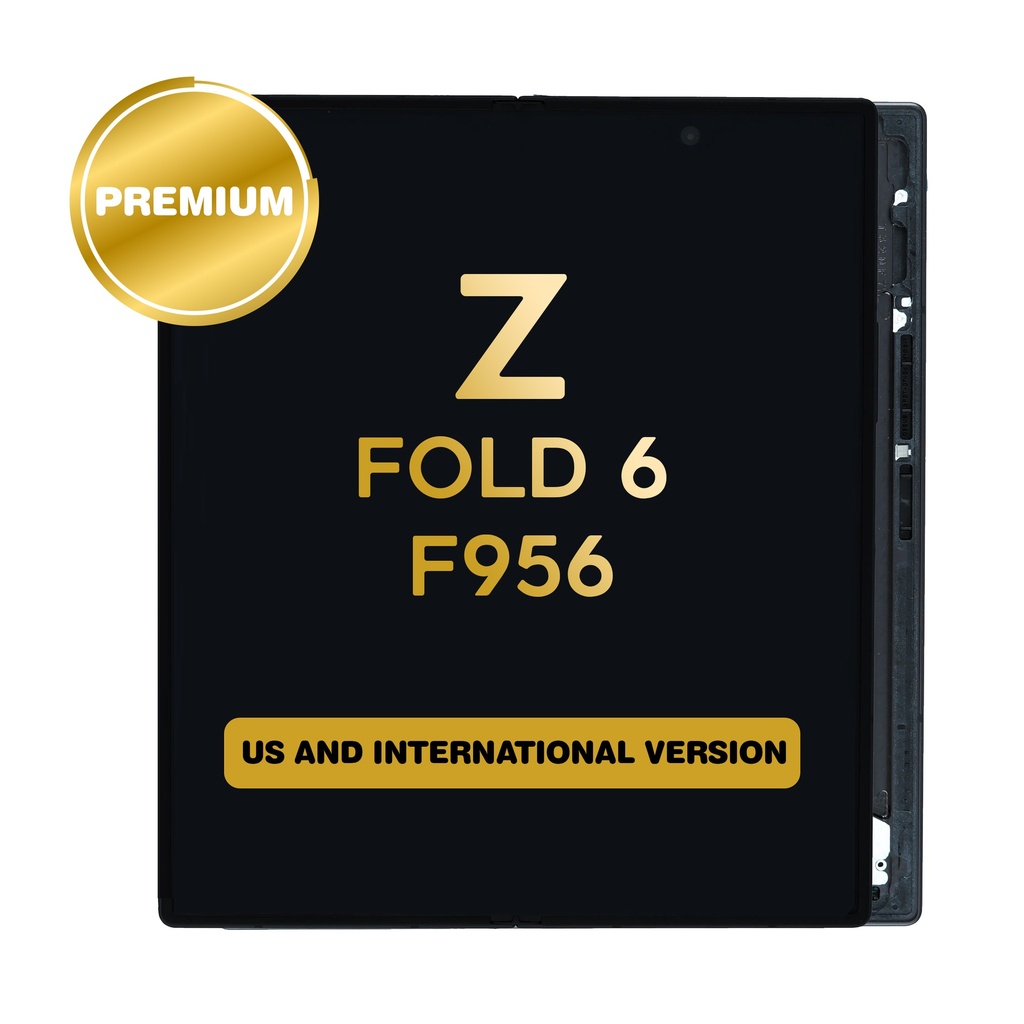 OLED Assembly (Inner) for Samsung Galaxy Z Fold 6 5G (F956) With Frame - Black (Service Pack)