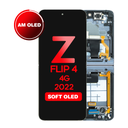 OLED Assembly (Inner) for Samsung Galaxy Z Flip 4 5G (F721) With Frame - Black (Aftermarket - OLED)