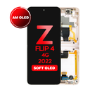 OLED Assembly (Inner) for Samsung Galaxy Z Flip 4 5G (F721) With Frame - Pink Gold (Aftermarket - OLED)