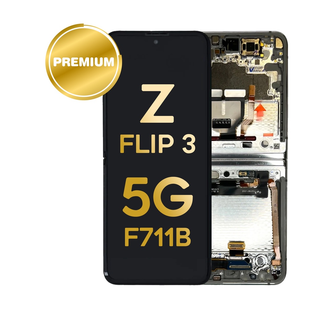 OLED Assembly (Outer) for Samsung Galaxy Z Flip 3 5G (F711) - Green (Service Pack)