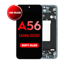 OLED Assembly with Frame For Samsung Galaxy A56 (A566 2025) - Graphite (Aftermarket - OLED)