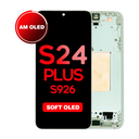 OLED Assembly for Samsung Galaxy S24 Plus (S926) with Frame - Jade Green (Aftermarket - OLED)