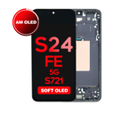 OLED Assembly for Samsung Galaxy S24 FE (S721) with Frame - Graphite (Aftermarket - OLED)