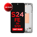 OLED Assembly for Samsung Galaxy S24 FE (S721) with Frame - Gray (Aftermarket - OLED)