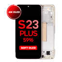 OLED Assembly for Samsung Galaxy S23 Plus (S916) with Frame - Cream (Aftermarket - OLED)