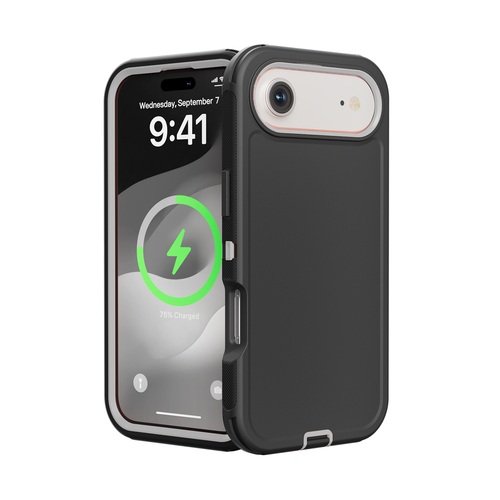 DualPro Protector Case for iPhone Air - Black & Gray
