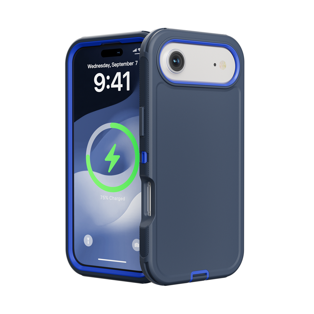 DualPro Protector Case for iPhone Air - Dark Blue & Blue