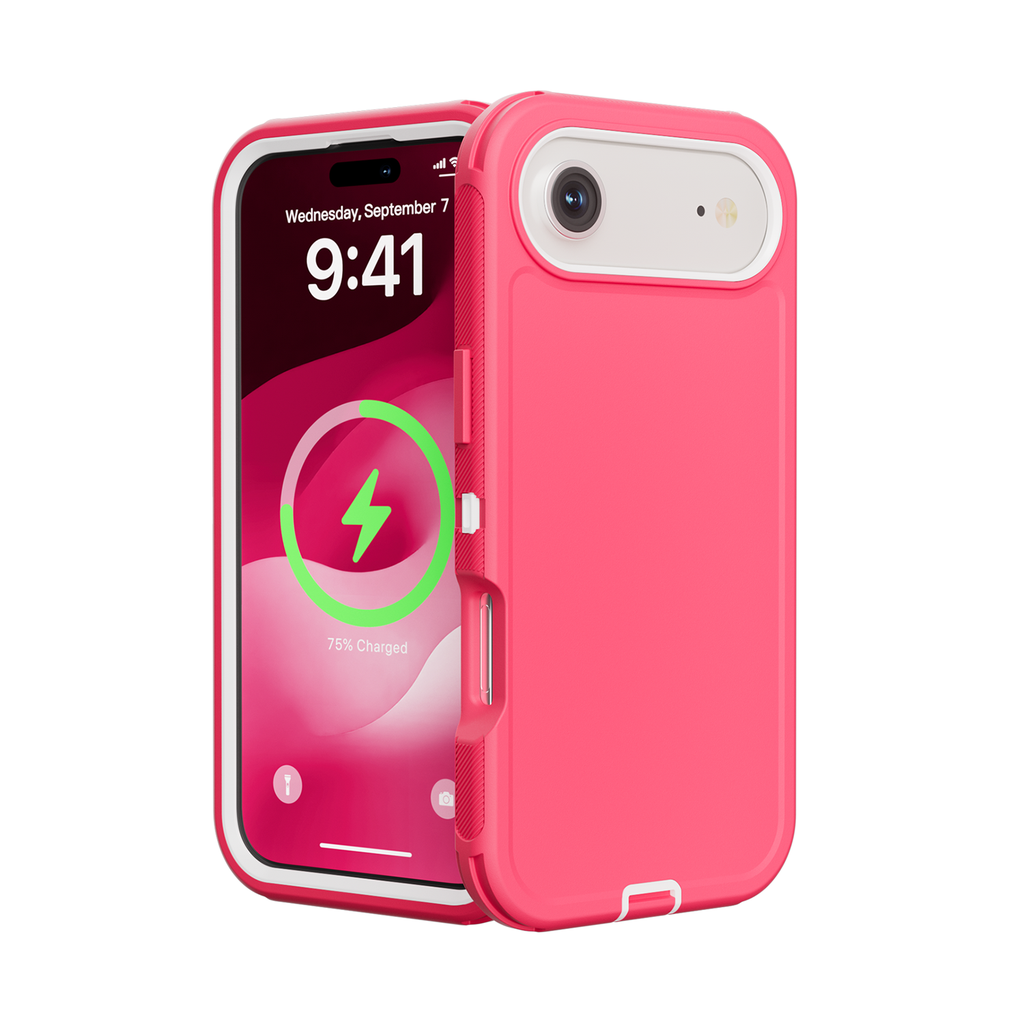 DualPro Protector Case for iPhone Air - Pink & White