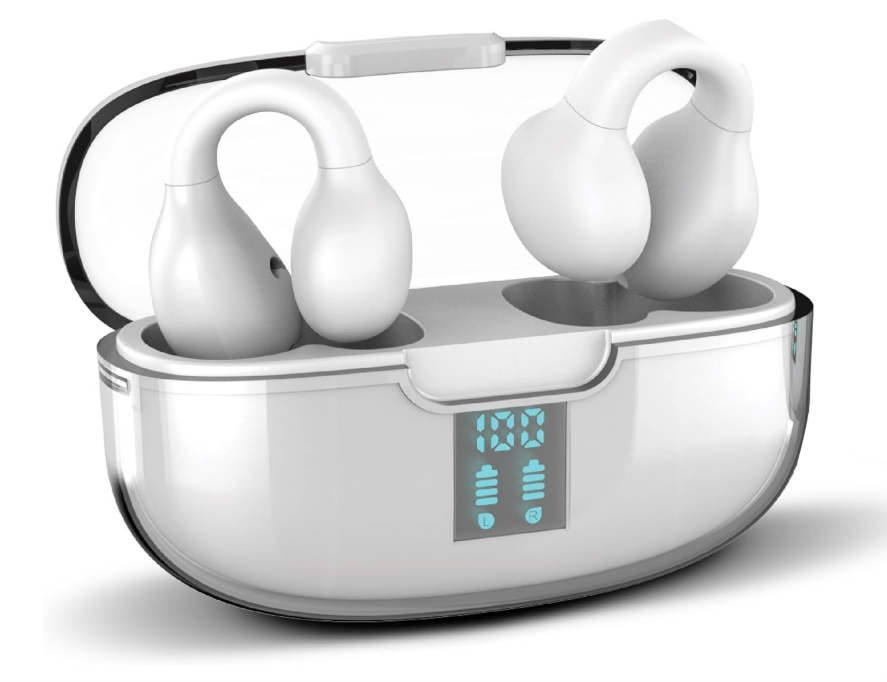 RCA Wave-66 True Wireless Earbuds, 20H Playtime, Hi-Res Audio, Big Bass - White