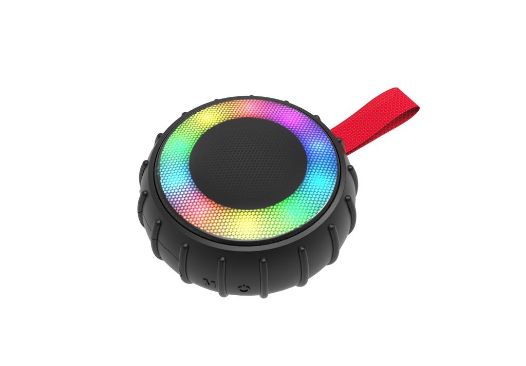 RCA Flame-101 Water Proof Speaker with Led Light - Black