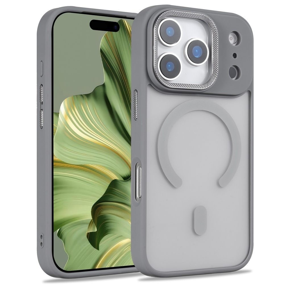 Matte Focus Case with Magsafe for iPhone 17 Pro / 18 Pro - Gray