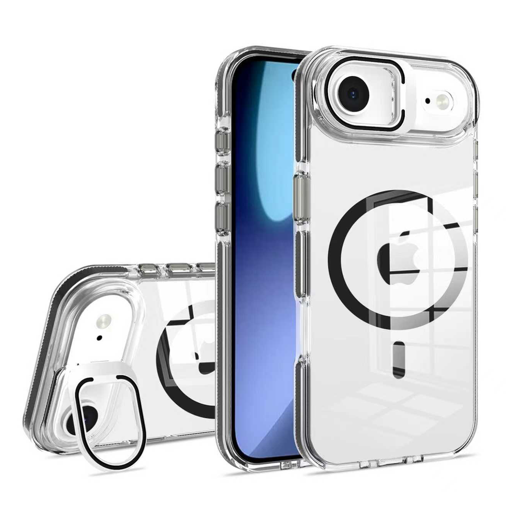 Crystal Camera Stand Case with Magsafe for  iPhone Air - Black