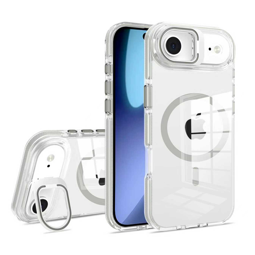 Crystal Camera Stand Case with Magsafe for  iPhone Air - Gray