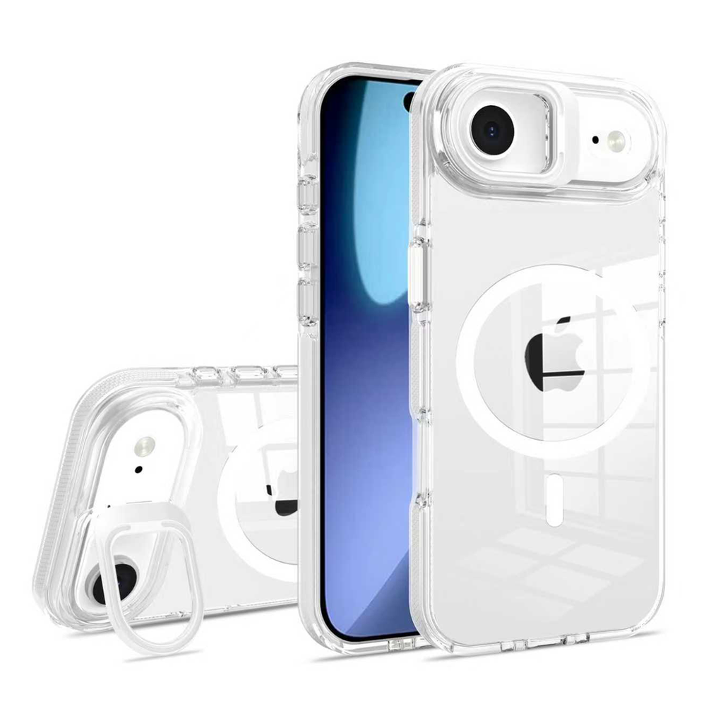 Crystal Camera Stand Case with Magsafe for  iPhone Air - White