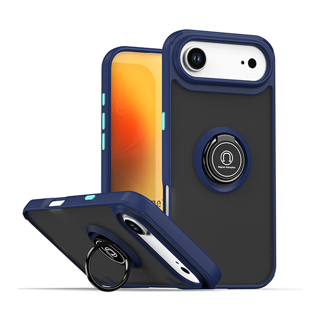 Matte Ring Case for iPhone Air - Dark Blue