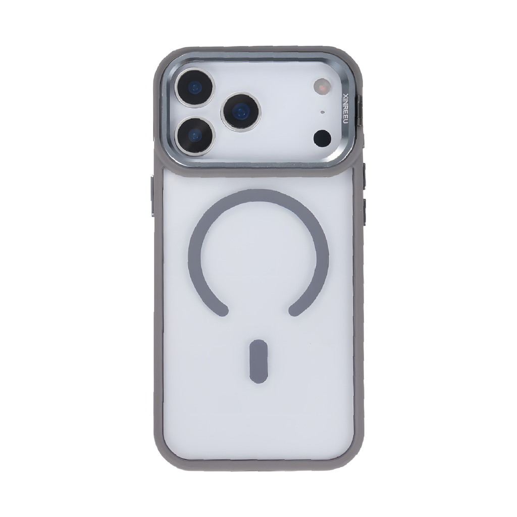 Magsafe Clear Camera Stand Case for  iPhone 17 Pro - Gray