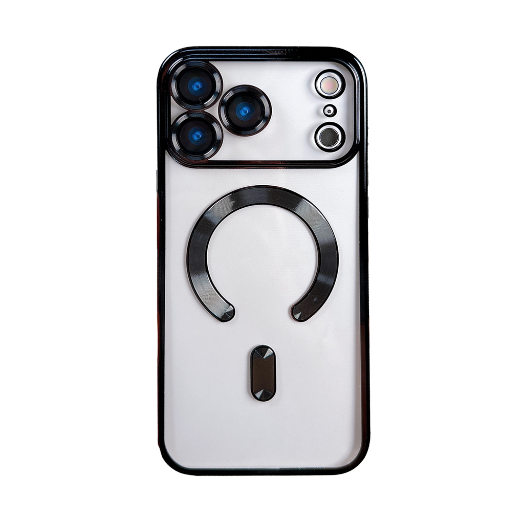 Colorful Clear Case with Magsafe for iPhone Air - Black