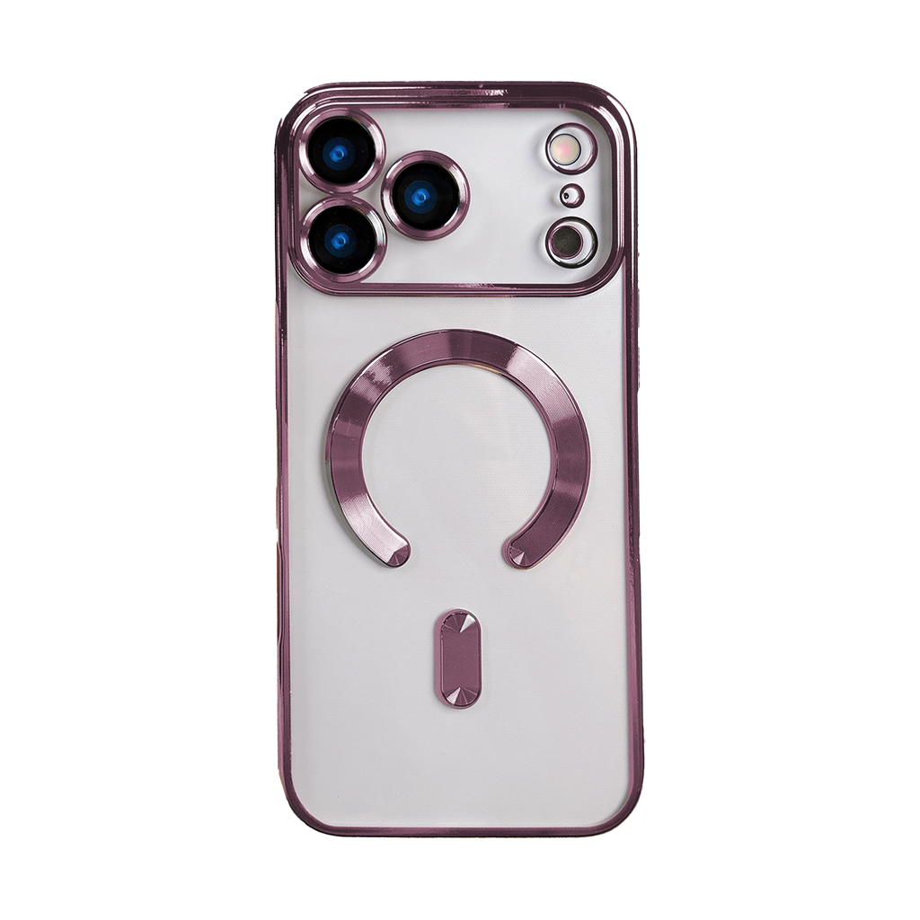 Colorful Clear Case with Magsafe for iPhone Air - Pink