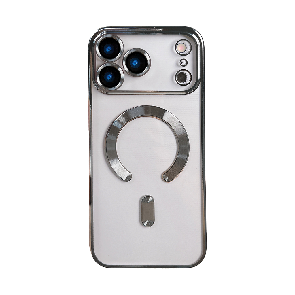 Colorful Clear Case with Magsafe for iPhone Air - Silver