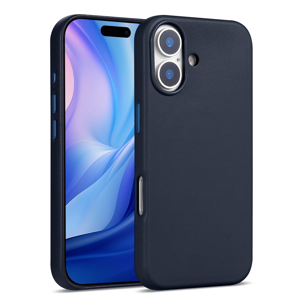 Leatherette Case with inner Magsafe for iPhone 17 - Dark Blue