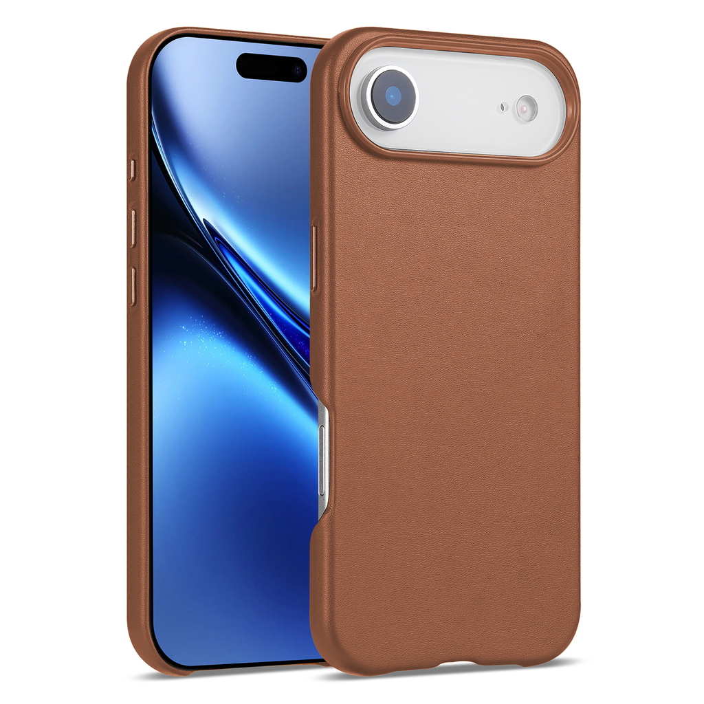 Leatherette Case with inner Magsafe for iPhone Air - Brown