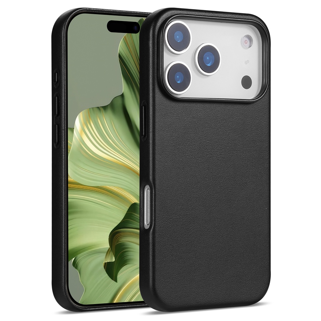 Leatherette Case with inner Magsafe for iPhone 17 Pro - Black