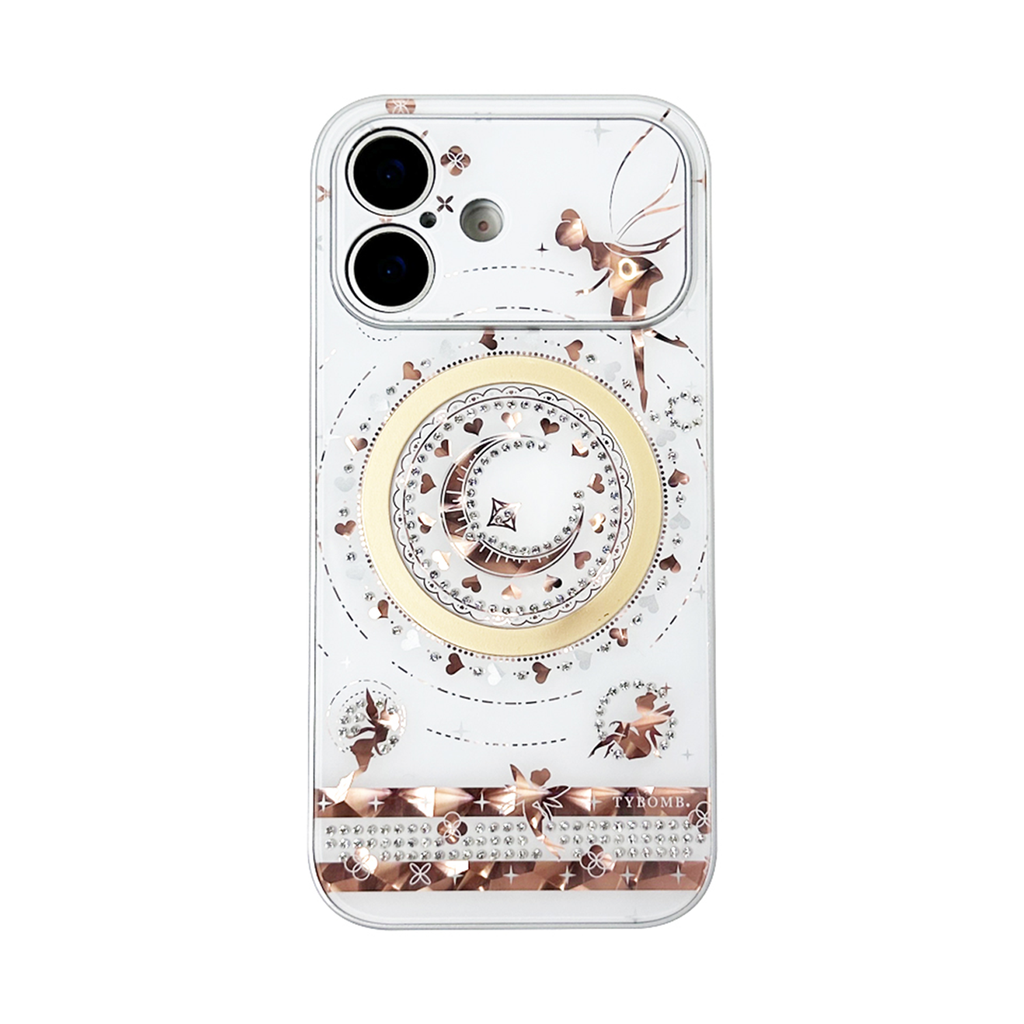 Golden Fairy Luxury Case for iPhone 17 - White