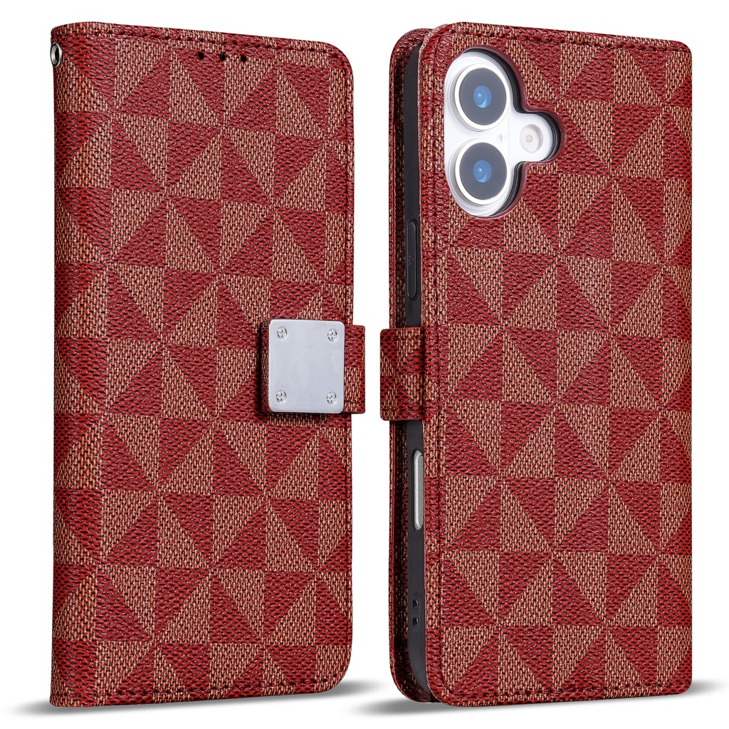 Triangle Wallet Case for iPhone 17 - Red