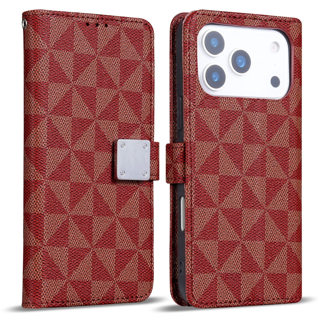 Triangle Wallet Case for iPhone 17 Pro - Red