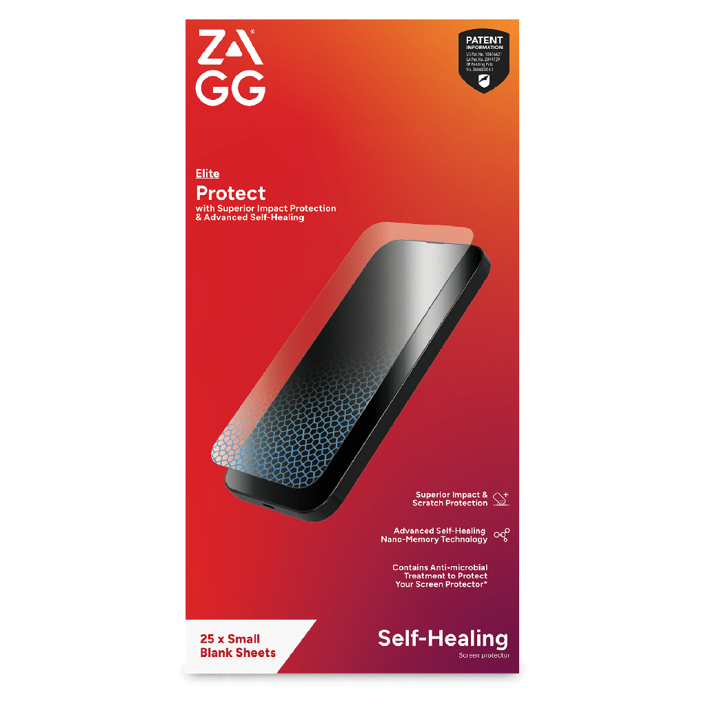 Zagg - Isod Elite Screen Protector 25 Pack For Small Screens Must Order In Quantities Of 25 - Clear V2 Only - Ml / Smartshield