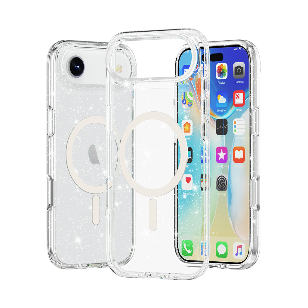 Transparent Color Case with Magsafe for iPhone Air - Sparkle Clear